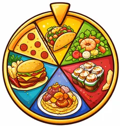 Spin to Eat roulette wheel
